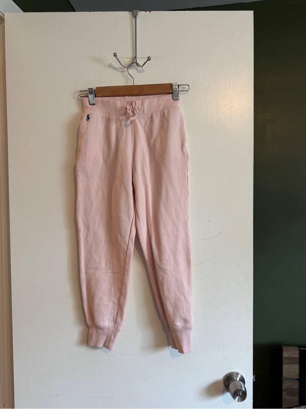 Polo Ralph Lauren pale pink sweatpants girls size  M (8-10)